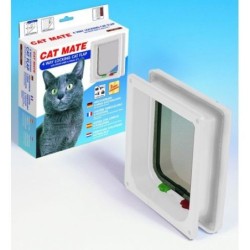 4 Way Lock Cat Flap White