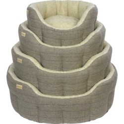 Traditional Tweed Bed Beige