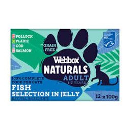 Webbox Fish Jelly Pouch 12x85g